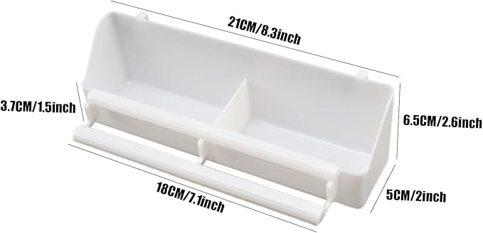 Bird Feeder for Cage, 3 Pack Bird Water Dispenser Hanging Plastic Feeder with Hooks, Parakeet Food Bowl Cups for Small Cockatiel Pigeons