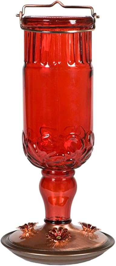 Woodstream 24 oz. Antique Hummingbird Feeder [Set of 2] Color: Red