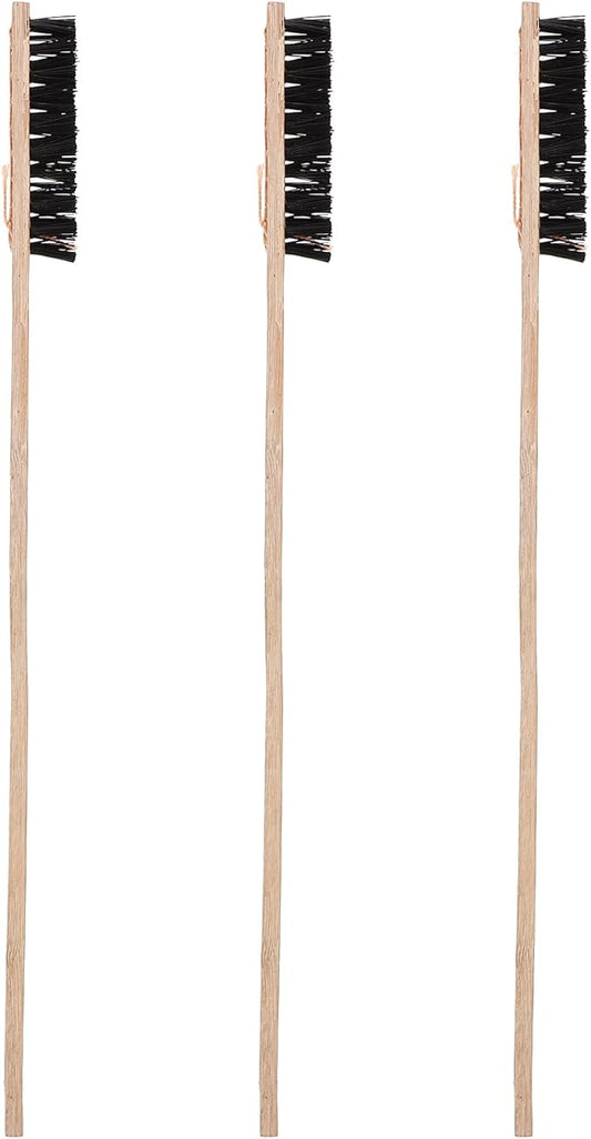 TEHAUX Bird Cage Cleaning Brush, Bird Cage Cleaner Wooden Long Handle Parakeet Cage Cleaner for Parrots Birds Cage Necessary Supplies, Random Color