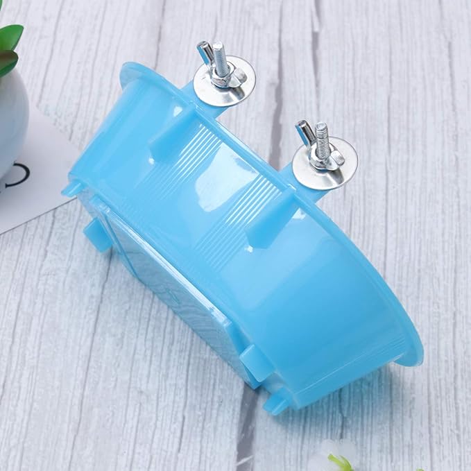 TEHAUX Pet Bath Tub Bird Bathtub Bath Toy Cage Indoor Playset Toys Tiger Skin Peony