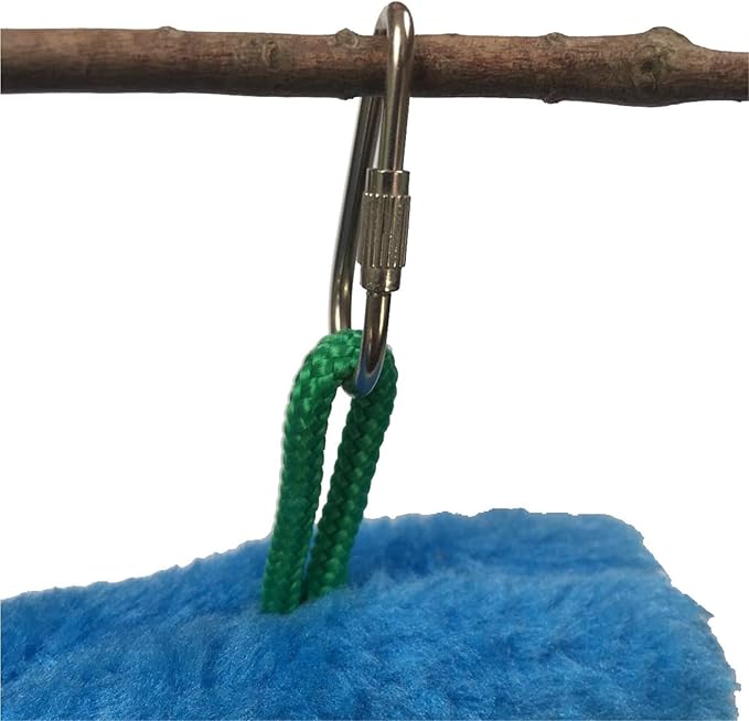 Winter Warmth Bird Nest House Hanging Hammock Bird Cage Bed Hut Cabin for Parakeet Parrots Hamsters Canary(Gray,12.6Lx6.7Wx9.1H(in))