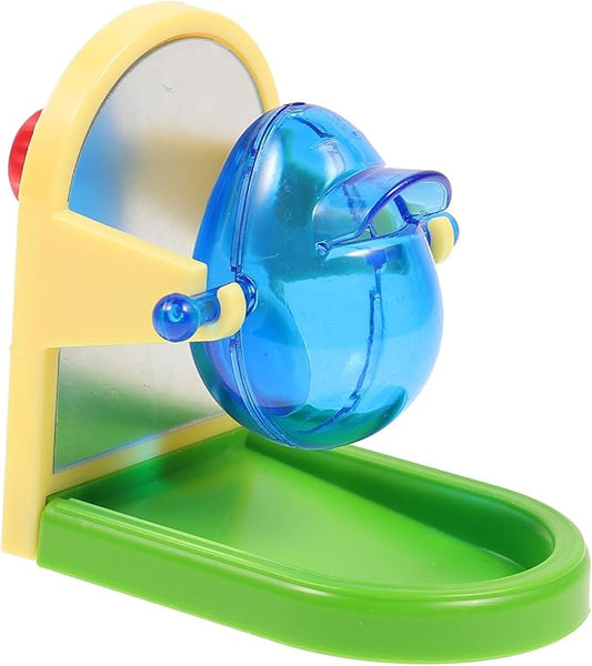 balacoo Parrot Food Leakage Toy Lightweight Bird Training Dispenser for Small Parrots Feeding Puzzle Entertainment Exercise 3.14X3.14X2.24In