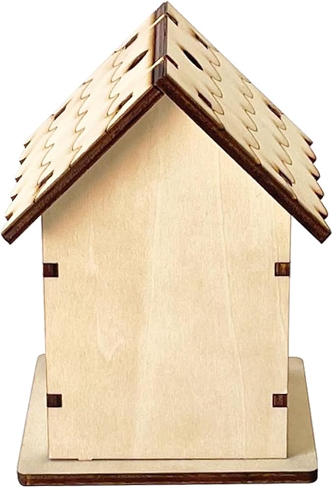 Bird Nest Cage Parrot Cage Toy Nest Nesting Box Unassembled Hideouts Craft Toy for Small Size Birds Cage Bird Nest Nesting Box for Birds