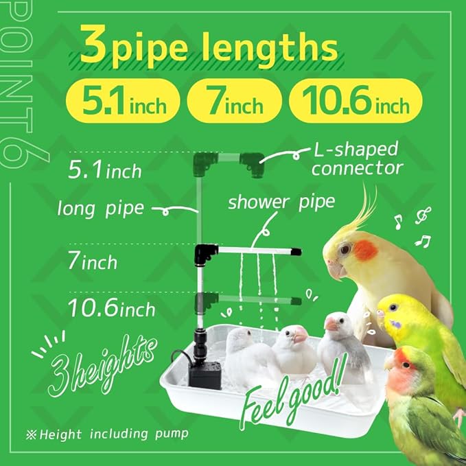 Bird Shower　Parakeet Fountain Bath　Bird Bath for cage　 Parrot Bird Bath Fountain　pet Bird Bath　Japan Import