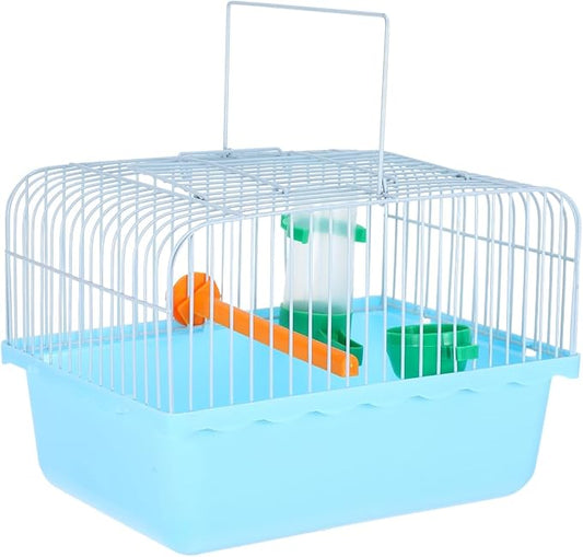 BESPORTBLE Portable Bird Travel Carrier Cage with Perch Food Box Waterer Transparent Bird Parrot Carrier Cage