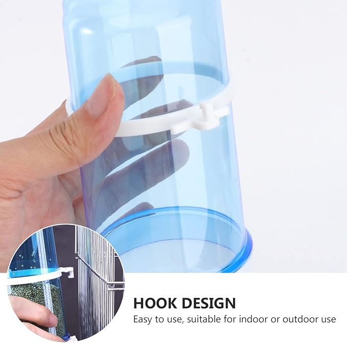 Hamster Water Bottle Bird Feeder- 3Pcs Bird Water Dispenser for Cage, Automatic Feeder, Food for Cage Pet Parrot Budgie Loves Cockatiel Automatic Rabbit
