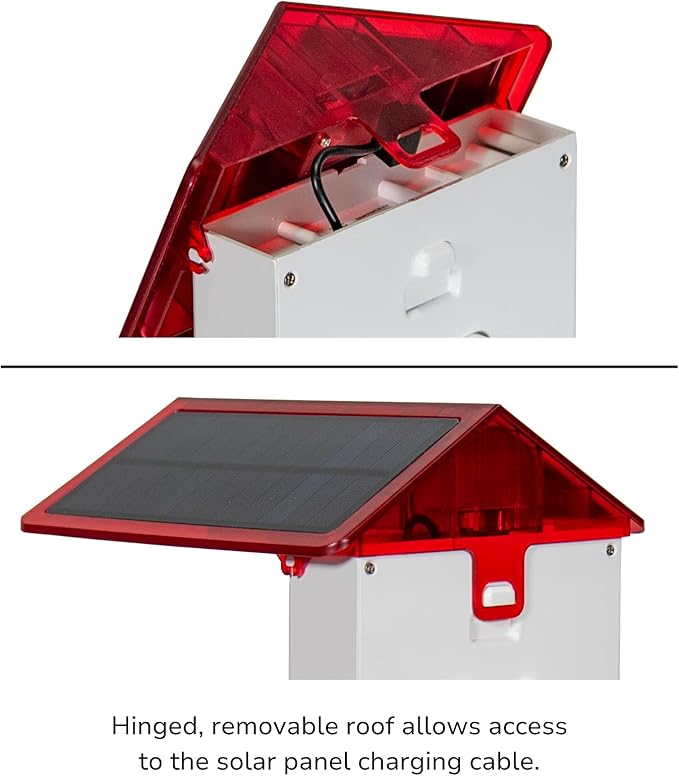 JCS Wildlife Smart 2-in-1 Hummingbird Feeder with Camera, Solar Roof, AI Bird Identification, 1080 HD Live Video, Automatically Capture Videos and Images, Great Gift for Birders