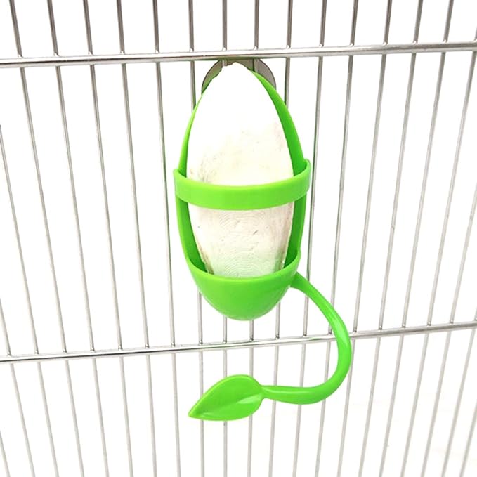 Finches Conure Cockatiel Pet with Standing Rack Plastic Fruit Vegetable Holder,Bird Supplies Food Container, Parrot Feeder