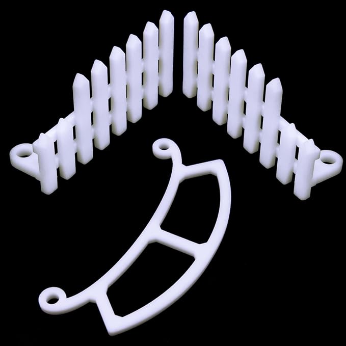 3 Pcs Perch Compatible with Bird Buddy, Side Fence, Wider Extension Perch for DIY Add-ons (White)
