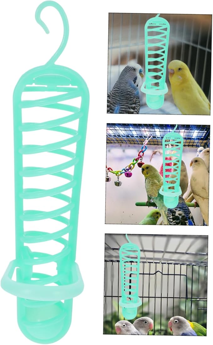 POPETPOP Bird Treat Holder-Parrot Food Fruits Basket Millet Feeding Cage Feeder for Parakeet,Cockatiel and Other Birds