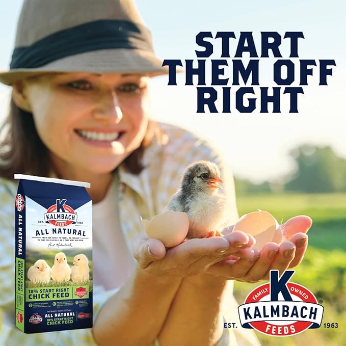 KALMBACH Feeds All Natural 18 Protein Start Right Chick Feed, 25-LB Bag