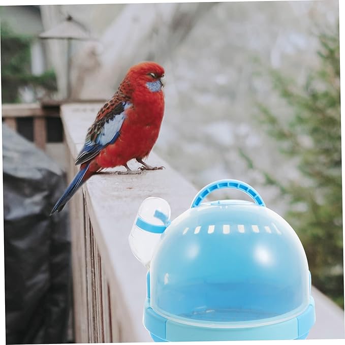balacoo 1set Portable Pet Bird Carrier Handheld Parrot Travel Cage Detachable Base for Easy Cleaning Vented Design for Air Circulation for Outdoor Use and Travel Your Feathered Friend