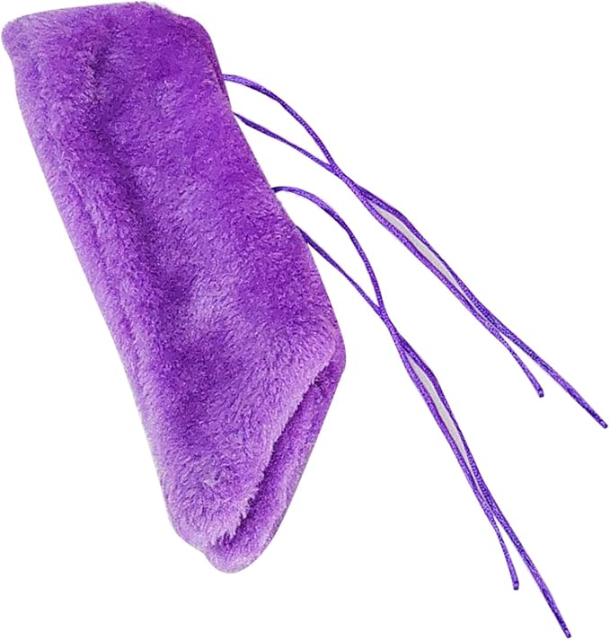 Pssopp Bird Blanket for Cage, Soft and Comfortable Material Warm Cozy Snuggle Hut Cuddle Nest Hanging Toy for Gray Parrot Eclectus Cockatoo (Purple)
