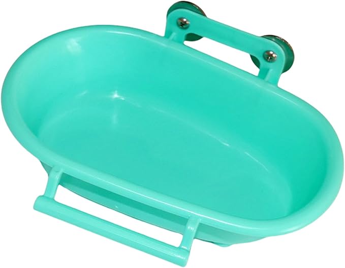 Bird Bath for Parrots External Bird Bathtub Bird Cage Water Feeder Bird Bath Accessories for Conures Lovebirds