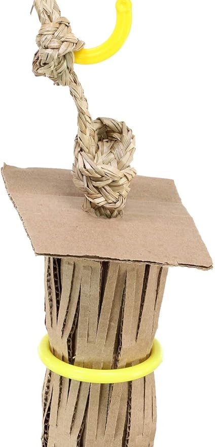 Bonka Bird Toys 2204 Large Ring Roll 25" x 4", Large Parrot Chew Shred Cage Toy, Cockatoo, Amazon, African Grey, and Similar