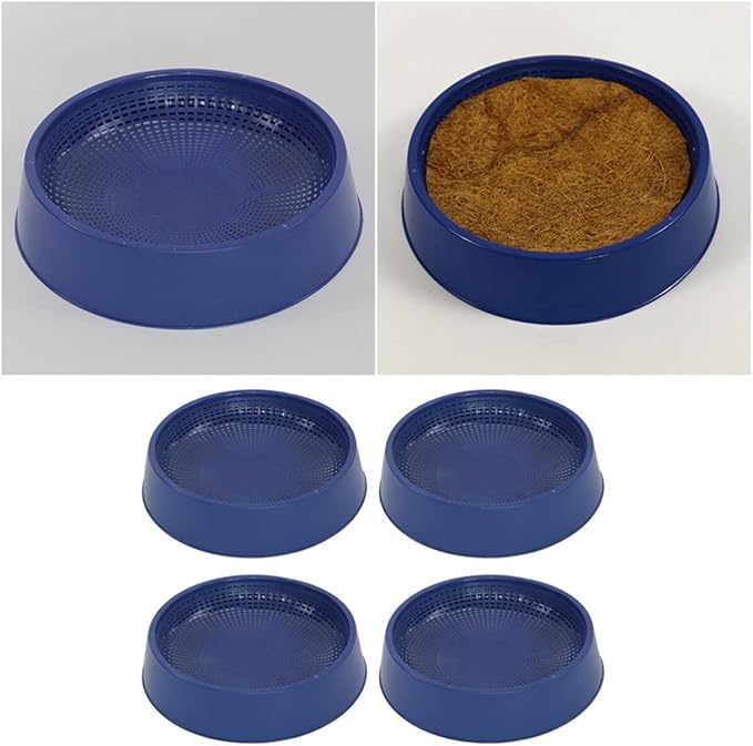 UKCOCO Pigeon Nest Bowl, Plastic Breeding Hatching Box Hollow Pet Cage Hut Nest Canary Finch Outdoor Nest for Parrot, Doves, Bird 4pcs