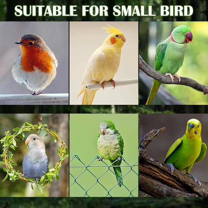 DQITJ Bird Warm Nest Handmade Cotton Rope Cage Sleeping House for Small Bird Parrot Budgie Conure Lovebird Finch Parakeet Cockatiel
