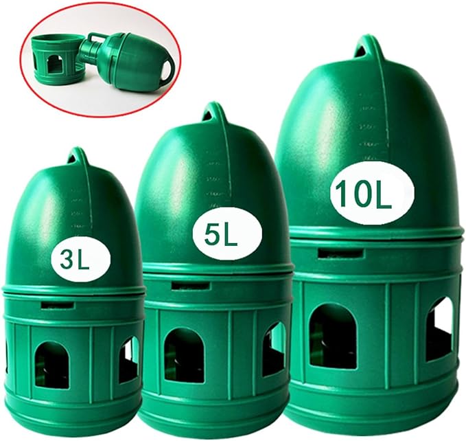 2 Pieces Pigeon Water Dispenser Bird Water Drinker with Hanging Handle 1L Dove Drinker Pet Water Pot Container for Duck Quail