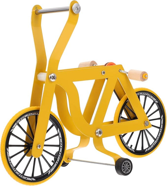 Parrot Bike Toy Educational Bird Training Toy for Intelligence Development and Exercise Bright Color Compact Size Easy Storage for Pet Birds