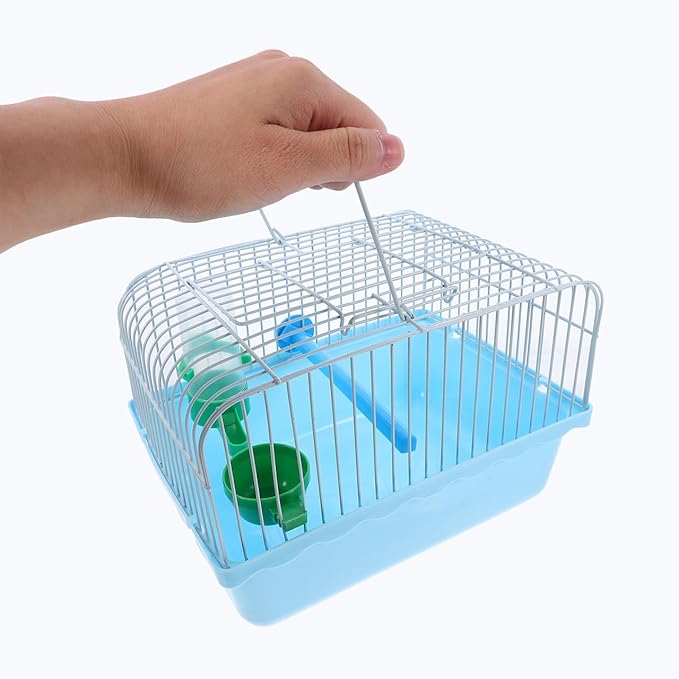 BESPORTBLE Portable Bird Travel Carrier Cage with Perch Food Box Waterer Transparent Bird Parrot Carrier Cage