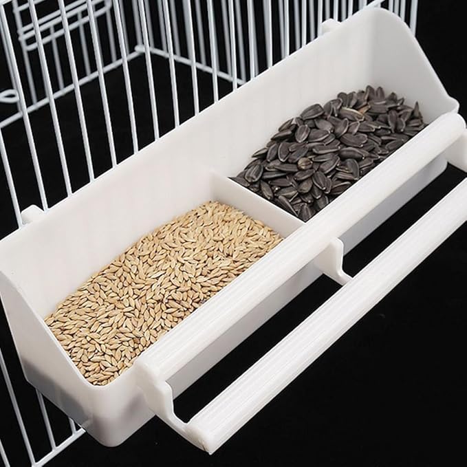 Balacoo 3 Pack Bird Water Dispenser for Cage: Plastic Bird Food Bowl, Hanging Parakeet Feeder for Parrots, Budgie, Cockatiel, Poultry, Pigeon, Quail