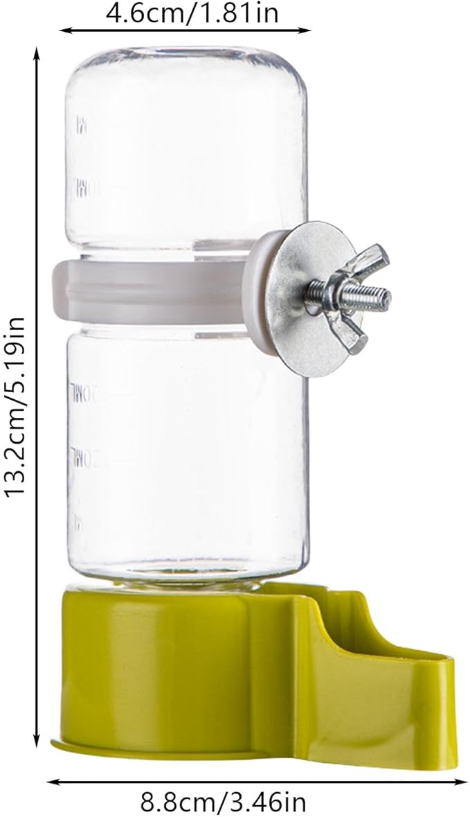 Automatic Bird Water Feeder - Bird Food Drinker, 140ml Large Capacity Parrots Water Feeder, Suspended Parakeets Feeders | Parrot Water Dispenser for Finches, Starlings, Blackbirds, Parrots