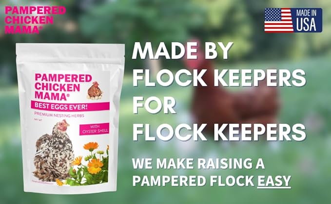 Pampered Chicken Mama Backyard Chicken Treats for Great Eggs - All-Natural Backyard Chicken Feed Supplies - Hen Treats for The Best Eggs Ever - High Calcium Supplement for Chickens (8 pounds)