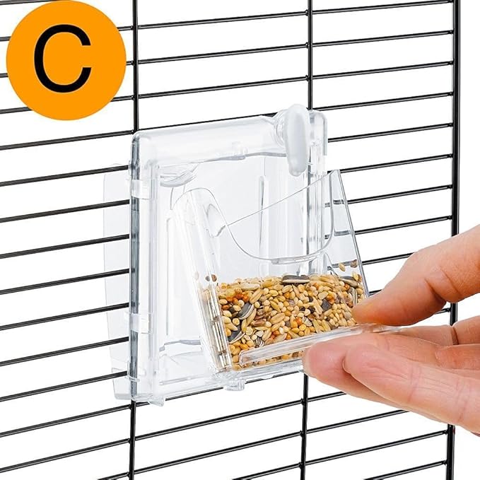 Ferplast Palladio 3 Bird Cage, 49 x 30 x 64 cm, Black