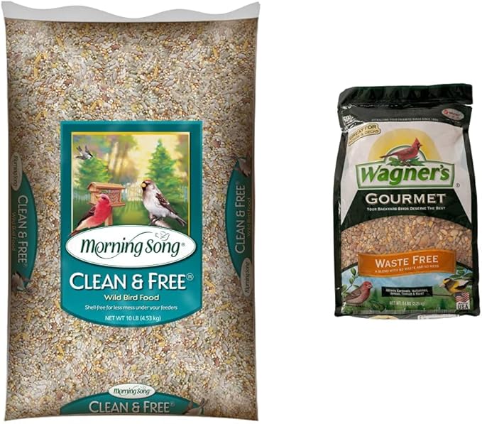Morning Song Clean & Free Wild Bird Food + Wagner's Waste Free Gourmet Bird Food