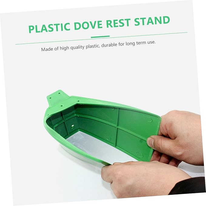 FOMIYES Plastic Pigeon Perch Stand 8.26X3.93X4.33In Durable Bird Rest Rack for Pigeons and Doves Indoor Playground and Skill Development Accessory