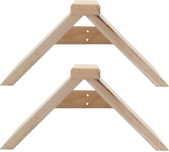 POPETPOP Dove Rest Stand : 2Pcs Wooden Pigeon Perch Bird Perch Stand for Pigeons Doves Parrots - Easy to Install, 8.65X4.72X4.72in