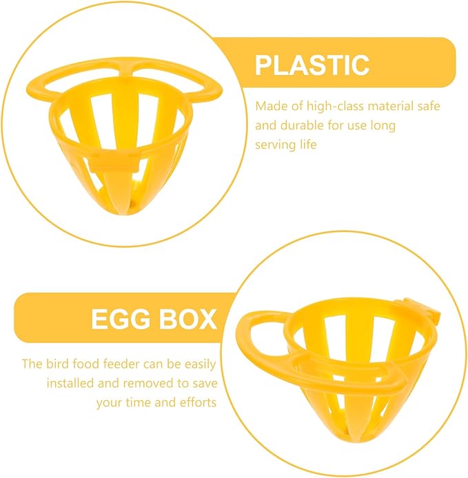 Parrot Cage Food Feeder Small Bird Vegetable Fruit Basket Durable Plastic Feeding Holder Easy Install for Parakeets Cockatiels