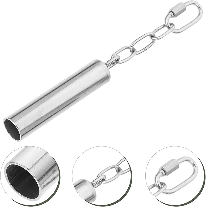 Ipetboom Bird Bells for Parakeets and Small Birds Stainless Steel Cage Toy Pendant with Hanging Hook Set of 3 3.34X3.34X2.00 Inch Silver Bell for Cockatiels Conures and Parrots