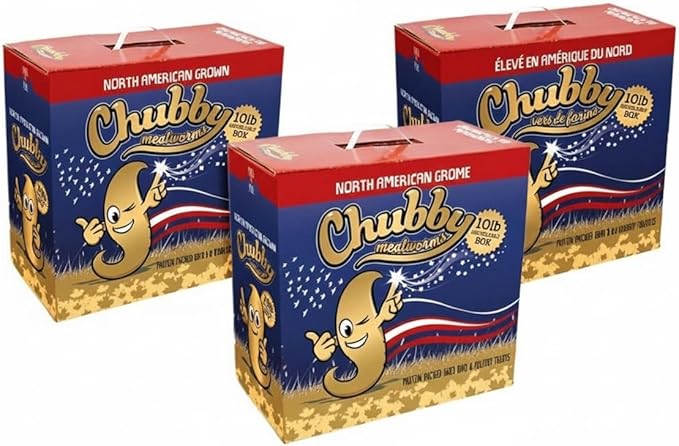 Chubby North American Grown Dried Mealworms | 30 lbs | Non-GMO High-Protein Treats for Chickens, Ducks & Wild Birds – Sustainable Chicken Feed