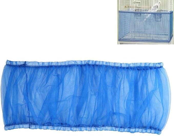 Bird Cage Cover, Breathable Washable Mesh Seed Catcher Seed Catcher Guard Net Cover Large Size Bird Cage Good