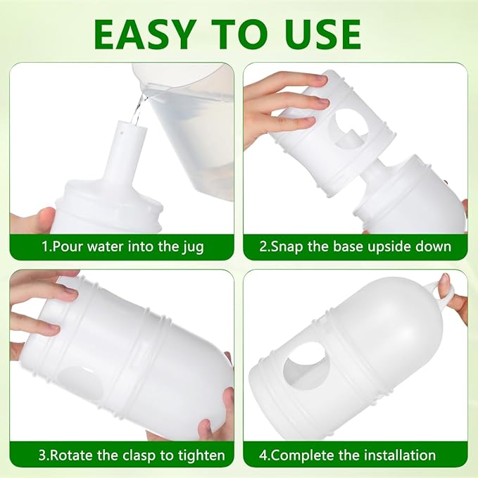 balacoo Pigeon Water Dispenser 9.44 Inch Plastic Birds Water Feeder Cup Odorless Stable Easy to Clean Outdoor and Cage Bird Waterer for Doves Parrots