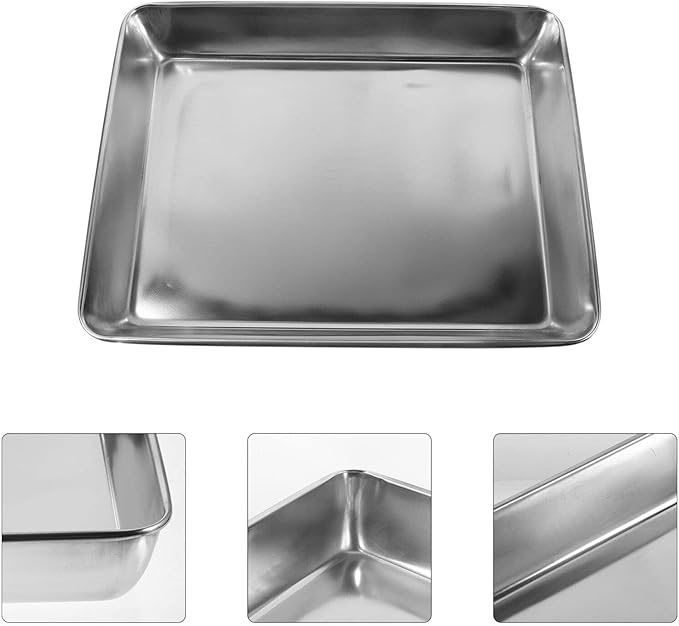 VILLCASE Bird Bath for Cage Bird Washing Container Pigeon Supplies Metal Shower Basin Pet Tub