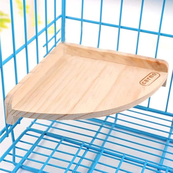 Litewoo Bird Perch Corner Platform Stand Shelf for Birds Budgie Parakeet Cockatiel Conure Cockatoo（Platform）