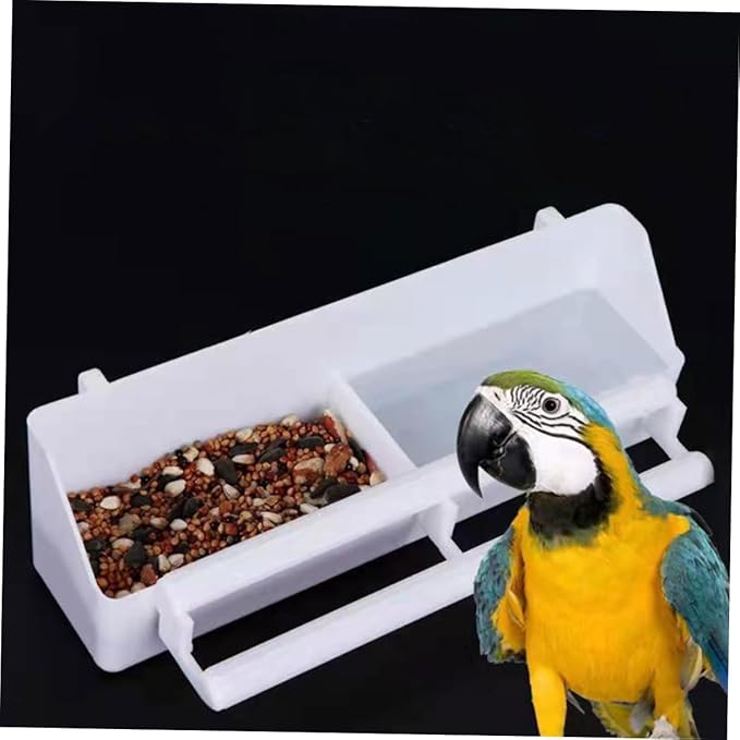 12 Pcs Parrot Bird Feeder Pigeon Feeder Containers for Fruit Bird Food for Parakeets for Cage Pp Material