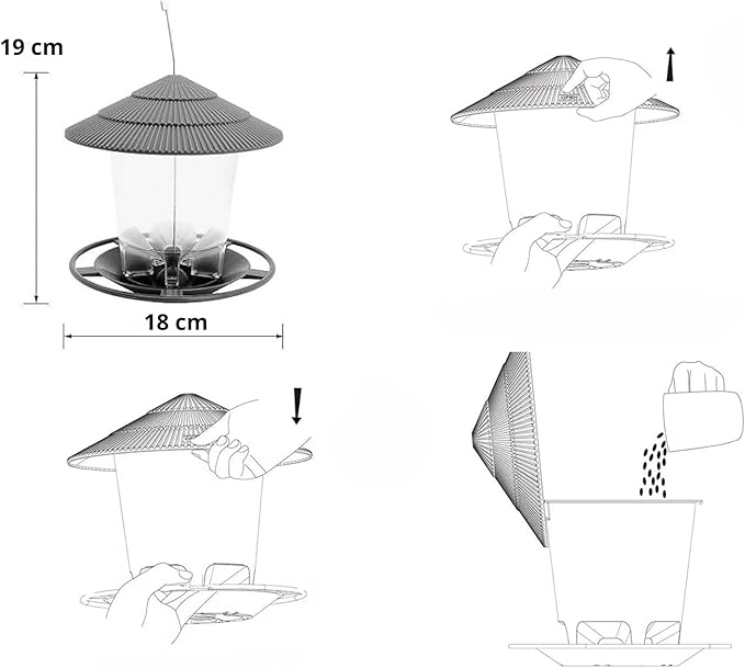 Aime Multi-Grain Feeding Trough for Wild Birds and Animals