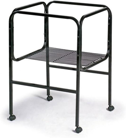 Prevue Pet Products BPV445 Bird Cage Stand with Castors for 16-Inch Diameter Base Cages, Black/White