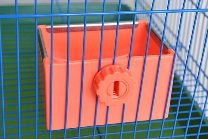 Bird Food Feeding Dish Water Seed Feeder Bowl for Parrot Budgies Parakeet Cockatiels Conure Lovebirds Finch Pigeons African Greys Poultry Chinchilla Guinea Pig Rabbit Cage