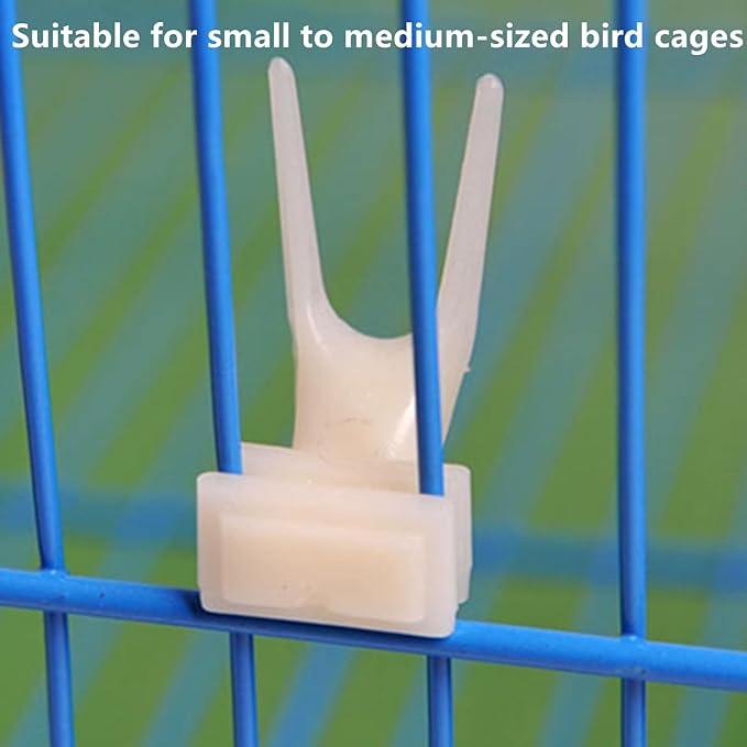 Bird Food Feeder for Cage, Bird Parrots Cage Food Holder Fruit Feeder Fork Set of 10 Fruit Vegetable Feeding Tool Feeding Forks for Cockatoos Treats