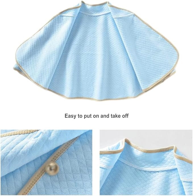 Parrot Anti-Scratch Shoulder Protector, Reusable Bird Shoulder Poop Protector For Parakeets Cockatiels Conures Lovebirds Finches Macaw (Blue)