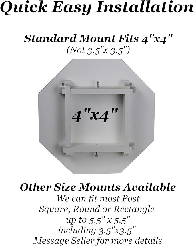 Wild Bird Feeder Solid Cellular PVC Patina Copper Roof (F8V) Made in the USA (4" x 4" Mount)