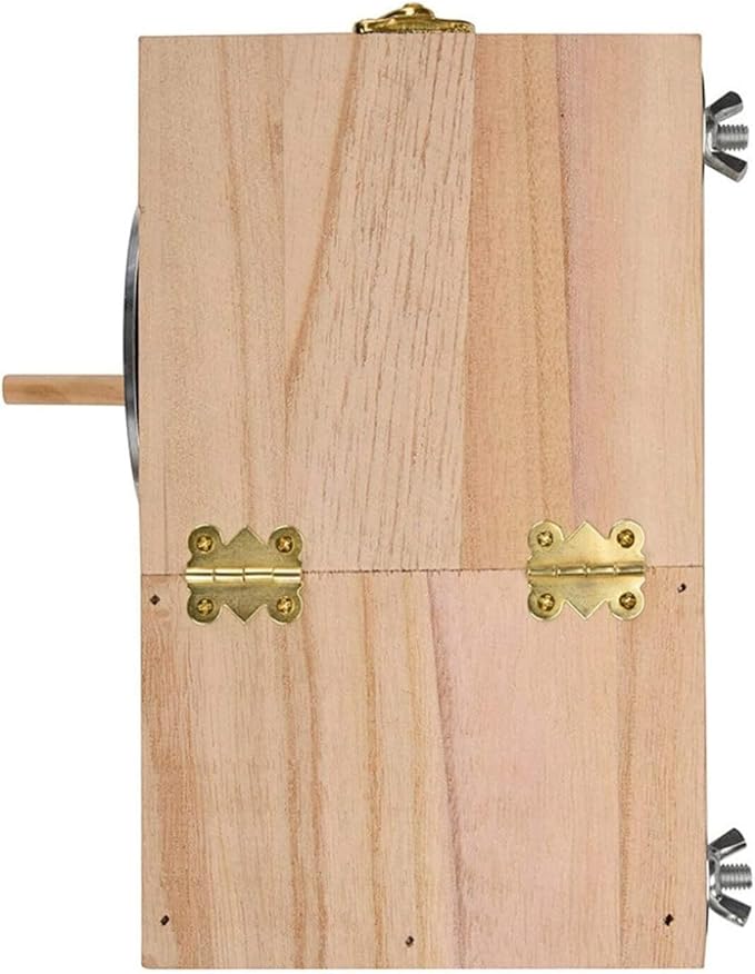 7.7" x4.7" Birds Nest Box Lovebird House Wood Parakeet Budgie Cockatiel Breeding Nest Box Cage Wood House for Finch Lovebirds Cockatiel Budgie Conure Parrot