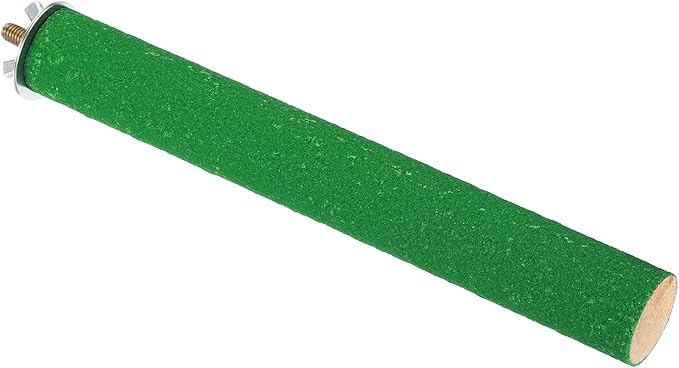 PATIKIL 1x8 Bird Paw Grinding Stick, Bird Wood Perch Stand Cage Accessory for Small Bird Parrot Lovebird Parakeet Cockatiel, Green