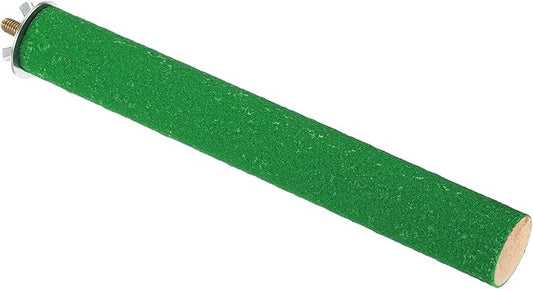PATIKIL 1x8 Bird Paw Grinding Stick, Bird Wood Perch Stand Cage Accessory for Small Bird Parrot Lovebird Parakeet Cockatiel, Green