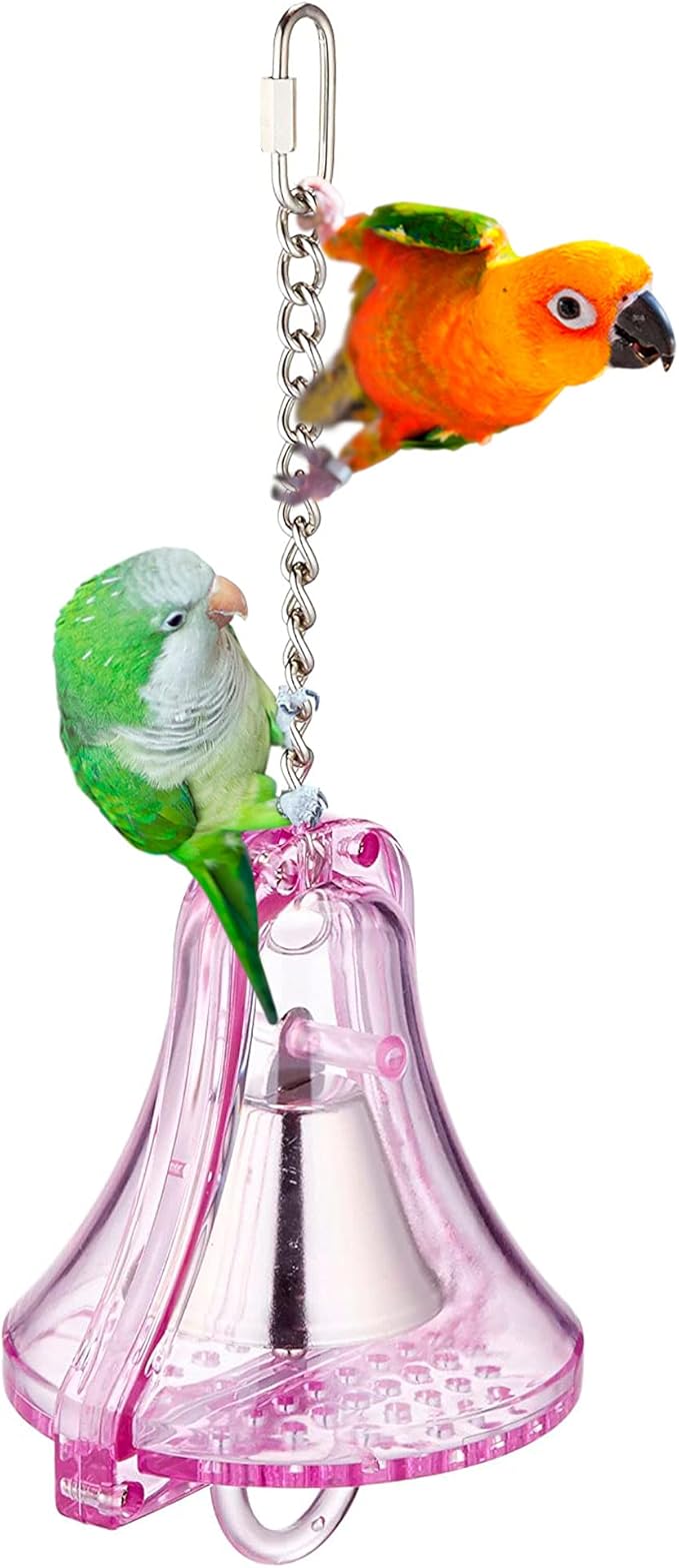 Sweet Feet and Beak Large Indestructibell - Perfect Cage Toy for Large Birds - Safe, Non-Toxic, Unbreakable, Easy to Install Bird Cage Accessories for Parrots, Cockatoos, and Large Birds