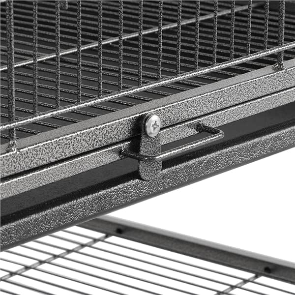 Aviary on Stand Large Bird Cage on Wheels Sturdy Metal Parrot Budgies 79 x 52 x 132 cm